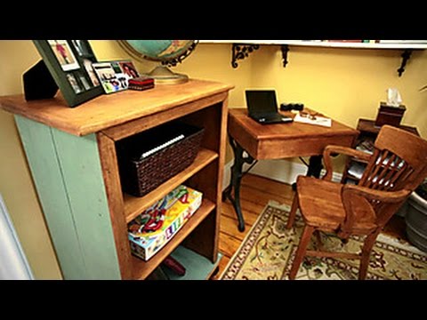 Charming Home Office From Salvaged Materials